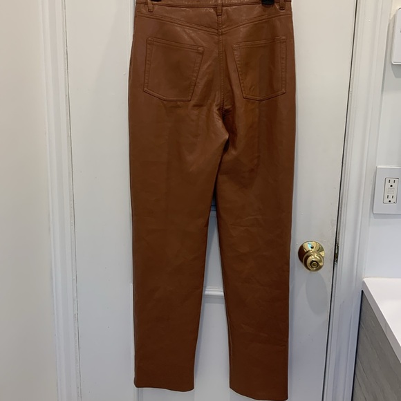 Aritzia Wilfred Melina High Waisted Brown Pants Size 8 - Picture 6 of 7